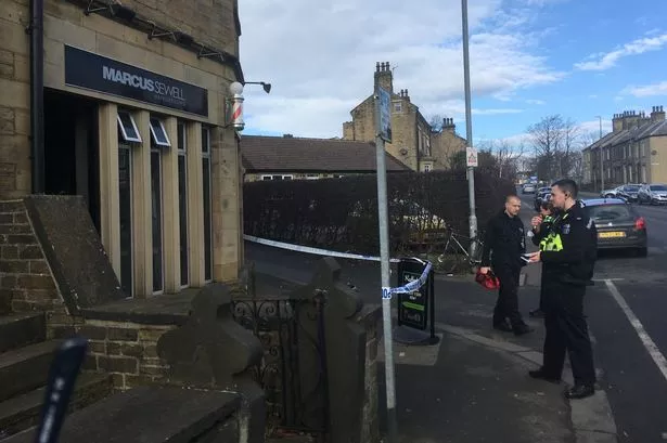 Man in his 40s assaulted as fire breaks out at Lindley hair salon