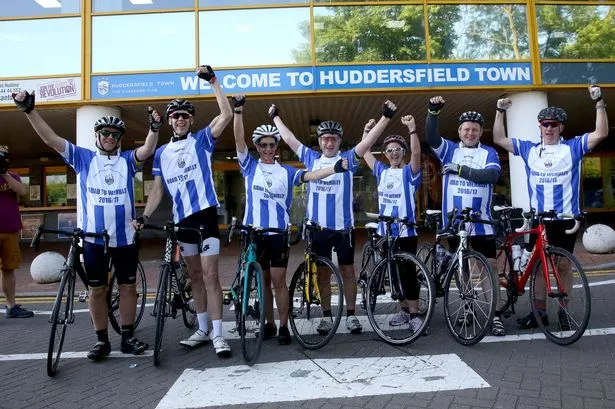 Dean Hoyle on his way to Wembley - all in the name of charity